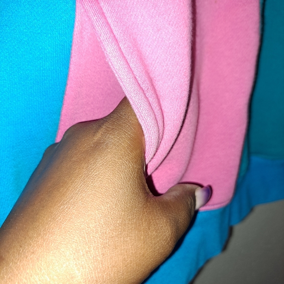 Teddy French Color Block Hooded Sweater - Picture 8 of 10